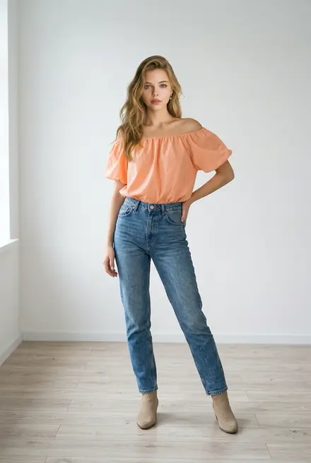 Garde-robe - Blouse - Oranje