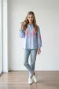 Garde-robe - Blouse - Blauw-roze