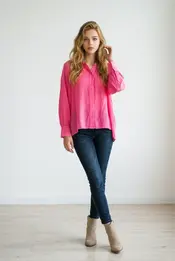 Garde-robe - Blouse - Fluo roze