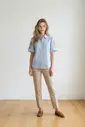 Garde-robe - Blouse - Blauw-beige