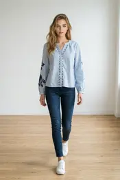 Garde-robe - Blouse - Blauw