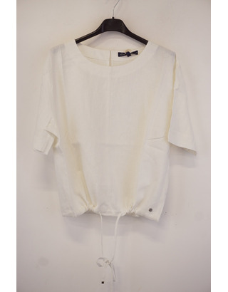 Red Button - Top - Ecru