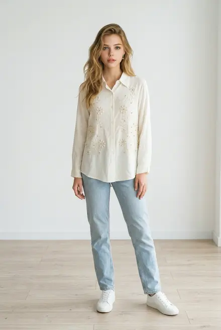 Garde-robe - Blouse - Ecru