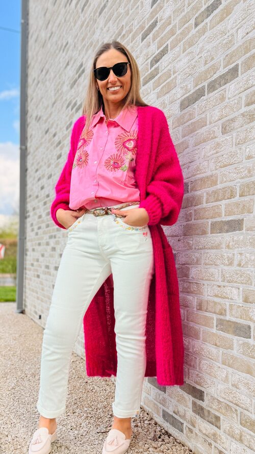 The Fuchsia Statement Cardigan