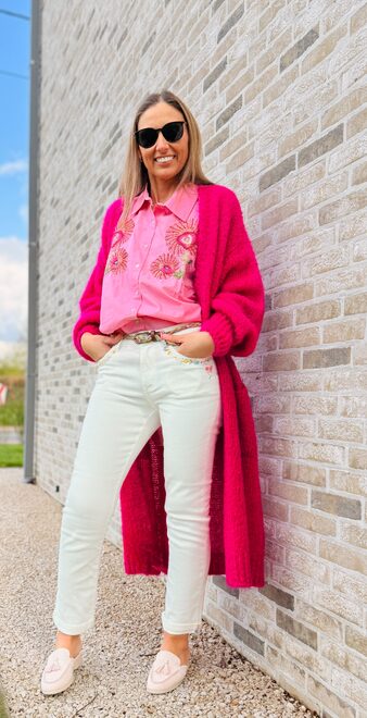 The Fuchsia Statement Cardigan