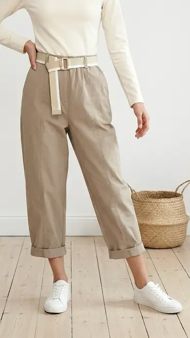 Garde-robe - Lange Broek - Taupe