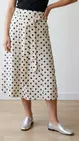 Free/quent - Halflange Rok - Blauw-beige