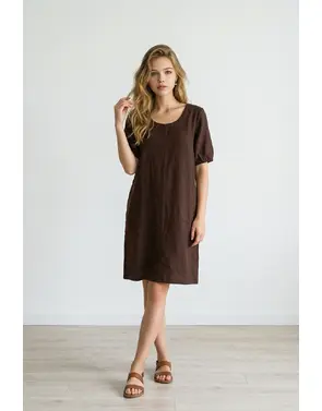 Free/quent - Kort Kleedje - Bruin