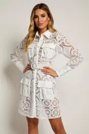 Garde-robe - Kort Kleedje - Wit