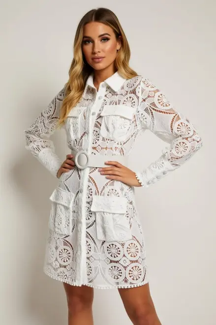 Garde-robe - Kort Kleedje - Wit