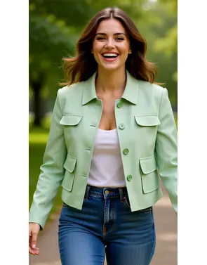 Amelie & Amelie - Blazer - Groen