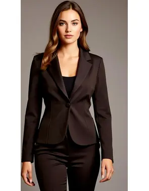 Amelie & Amelie - Blazer - Donker bruin