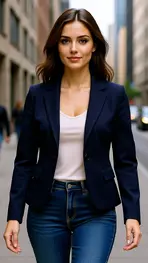 Amelie &amp; Amelie - Blazer - Marine