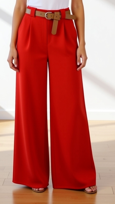 Garde-robe - Lange Broek - Rood
