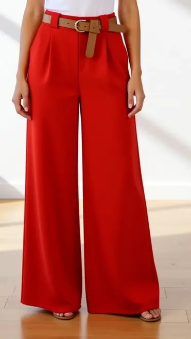 Garde-robe - Lange Broek - Rood