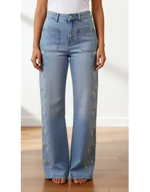 Garde-robe - Lange Broek - Jeans licht