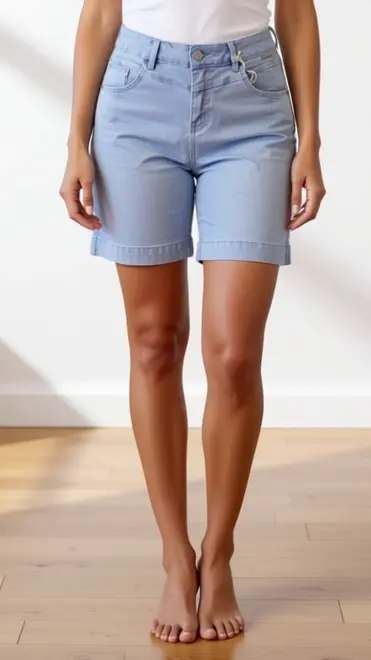 Red Button - Short - Blauw