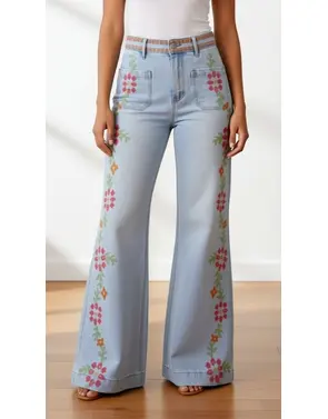 Garde-robe - Lange Broek - Jeans licht