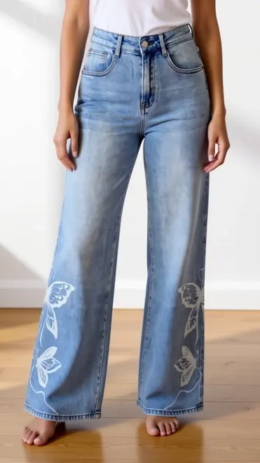 Garde-robe - Lange Broek - Jeans licht