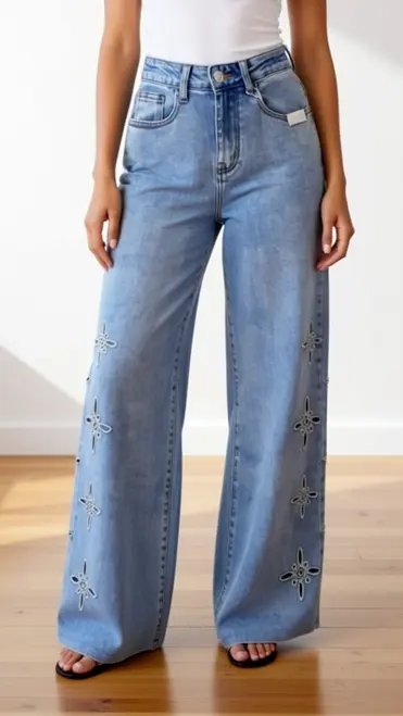 Garde-robe - Lange Broek - Jeans licht