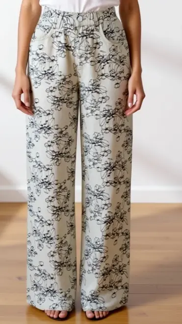 Garde-robe - Lange Broek - Zwart-beige