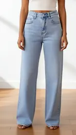 Garde-robe - Lange Broek - Jeans licht