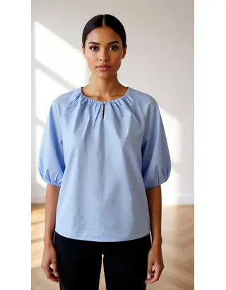 Free/quent - Blouse - Blauw