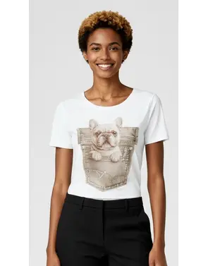 Garde-robe - T-shirt - Beige