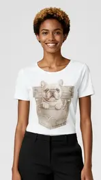 Garde-robe - T-shirt - Beige