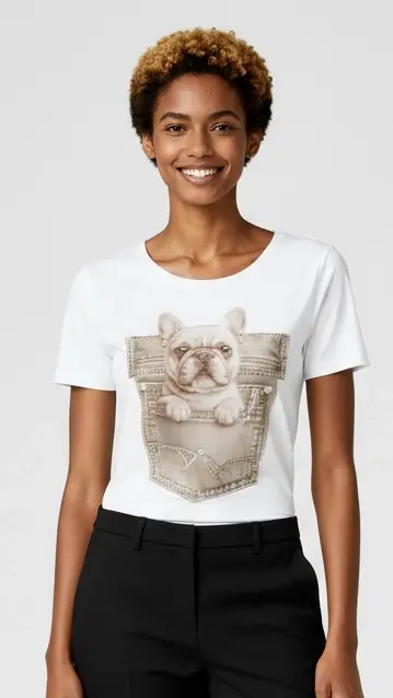 Garde-robe - T-shirt - Beige
