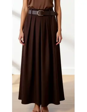 Garde-robe - Lange Rok - Bruin
