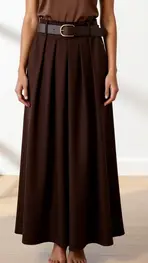 Garde-robe - Lange Rok - Bruin