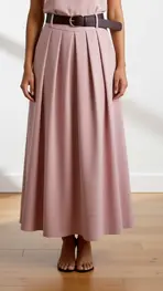 Garde-robe - Lange Rok - Roze