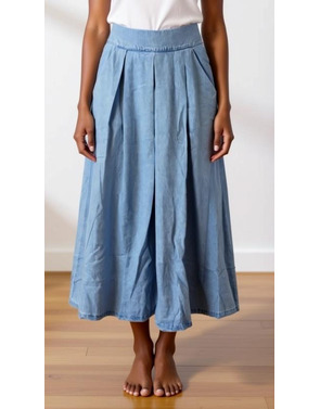 Garde-robe - Lange Rok - Jeans licht