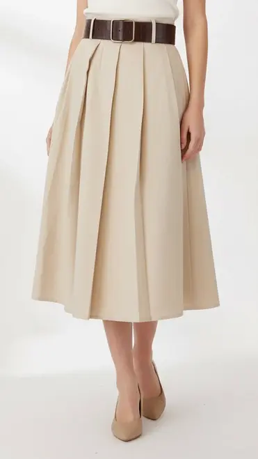 Garde-robe - Lange Rok - Beige