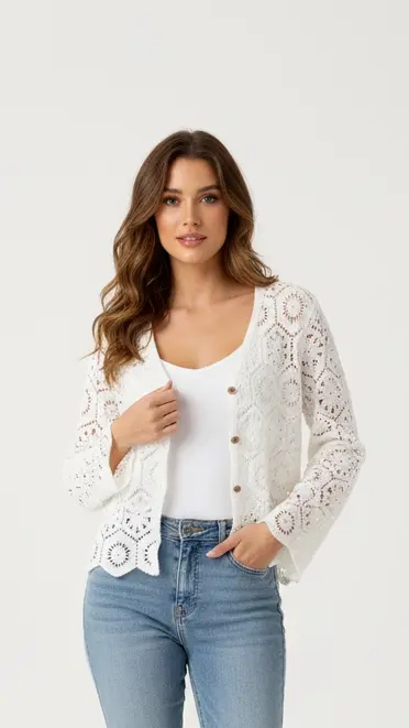 Garde-robe - Gilet - Ecru