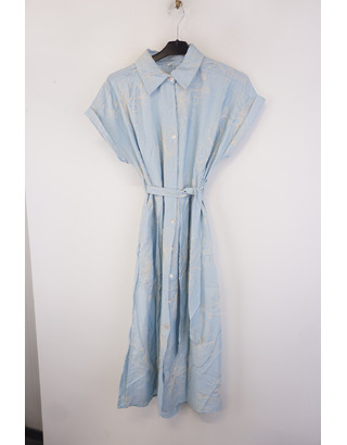 Garde-robe - Halflang Kleedje - Blauw