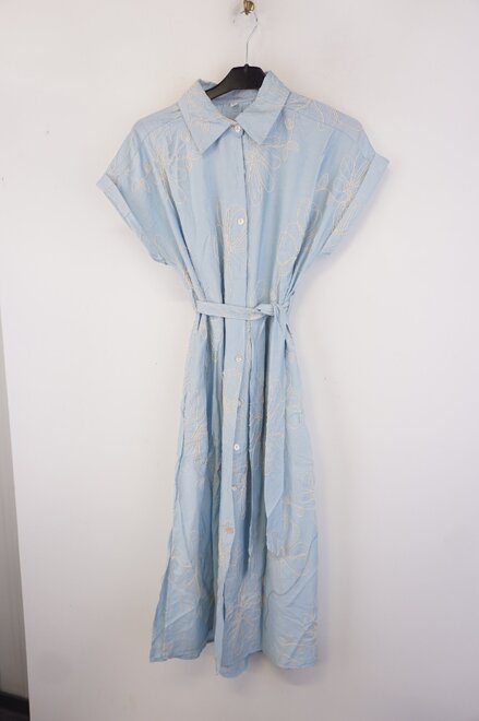 Garde-robe - Halflang Kleedje - Blauw