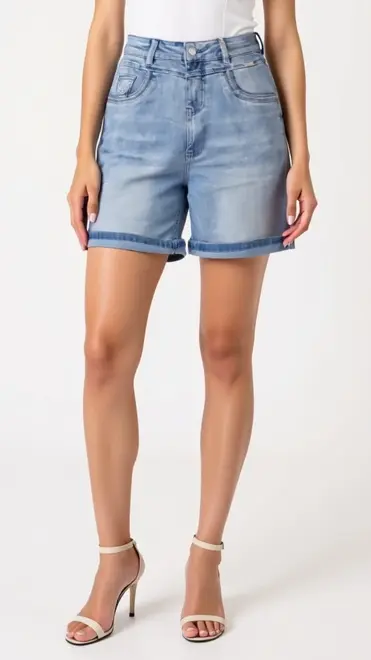 Red Button - Short - Jeans