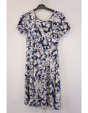 Garde-robe - Kort Kleedje - Blauw-beige