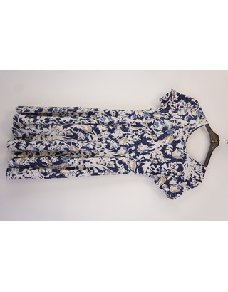 Garde-robe - Kort Kleedje - Blauw-beige