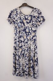 Garde-robe - Kort Kleedje - Blauw-beige