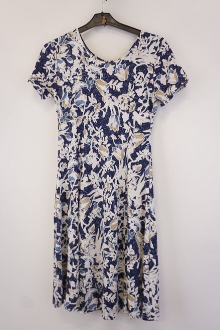 Garde-robe - Kort Kleedje - Blauw-beige