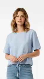 Red Button - Top - Blauw