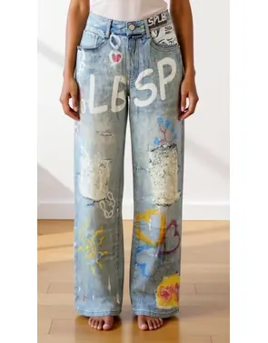 Garde-robe - Lange Broek - Jeans licht