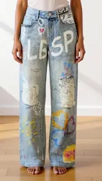 Garde-robe - Lange Broek - Jeans licht