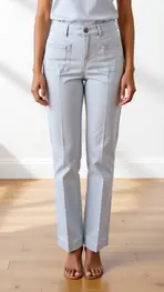 Garde-robe - Lange Broek - Wit-blauw