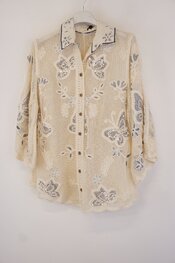 Garde-robe - Blouse - Blauw-beige