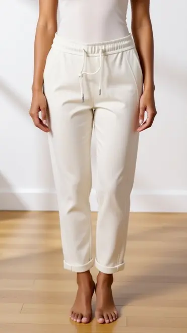 Red Button - Lange Broek - Ecru