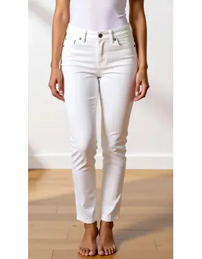 Red Button - Lange Broek - Wit